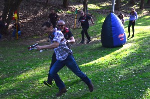 corporate laser tag team building