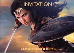 Wonder Woman Invitation