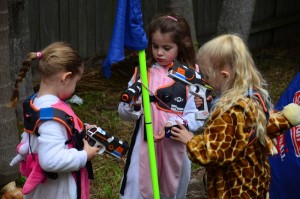 girls birthday party laser skirmish