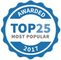 Top 25 Most Popular Award